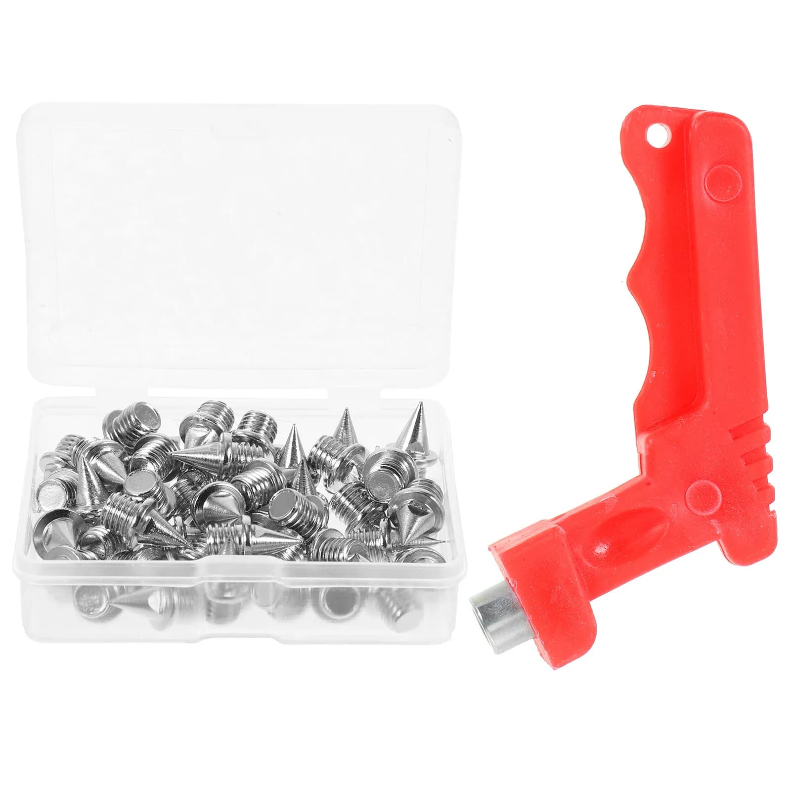 1Set Steel Spike Shoes Track Spikes Replacement with Wrench for Running Sprint Jump Track and Field Shoe Spikes