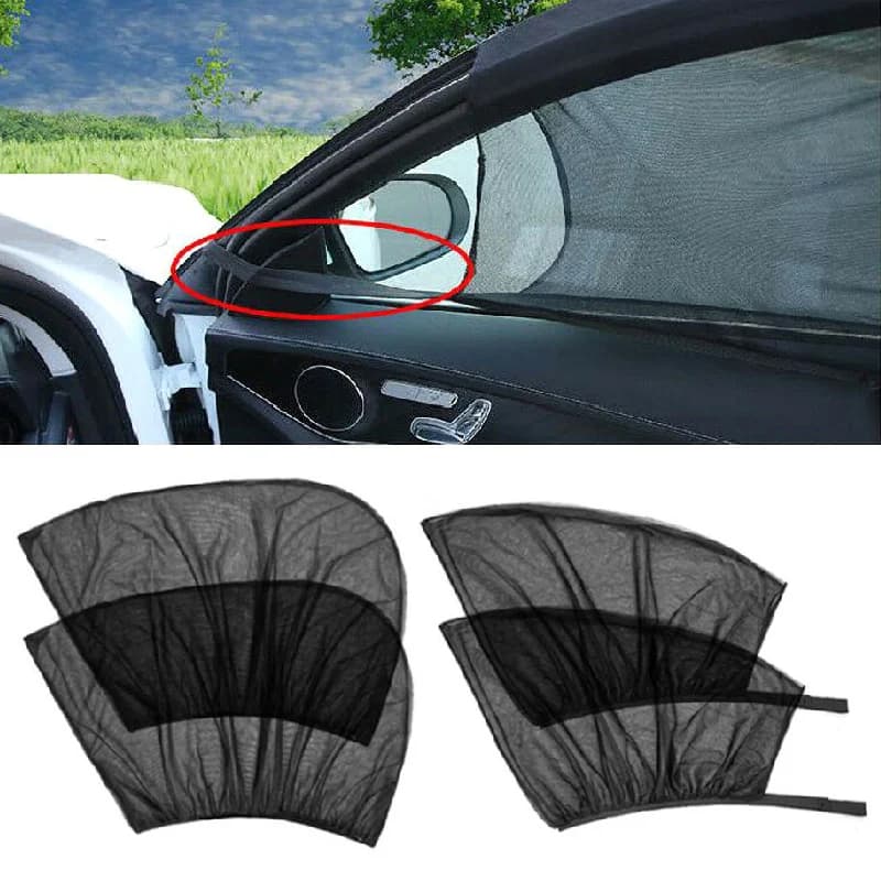 Parasole per finestrino laterale per auto Protezione UV Scudo Mesh Prevenire le zanzare Lunotto anteriore posteriore Protezione solare per la privacy Tenda pieghevole