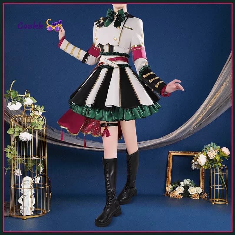 Uma Musume: Pretty Derby Marche Lorraine Costumi cosplay, set completo per feste di Halloween