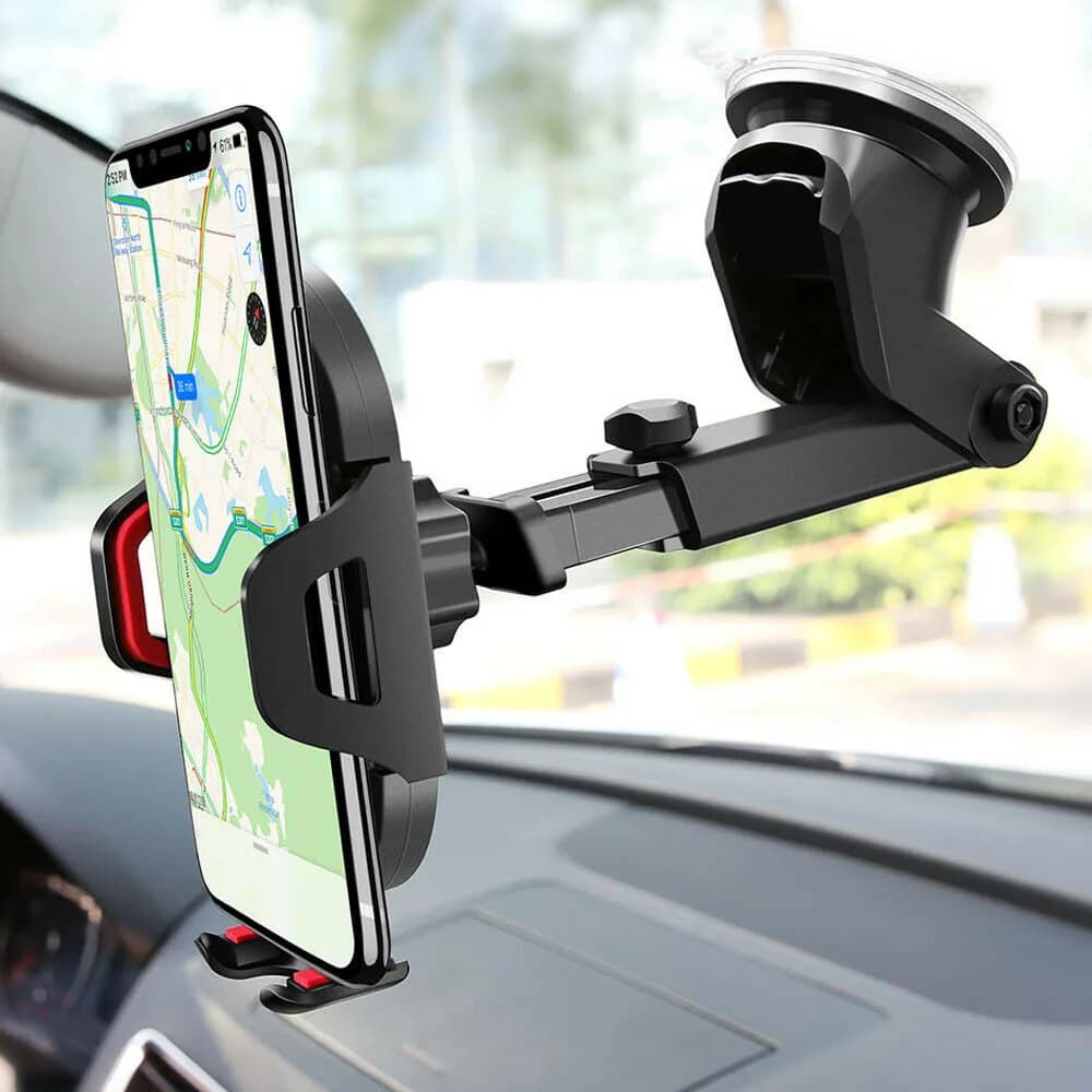 Auto Universale 360 ° Ruota supporto per cellulare supporto per ventosa braccio retrattile staffa per telefono adatto per iPhone 13 12 Pro Max Xiaomi
