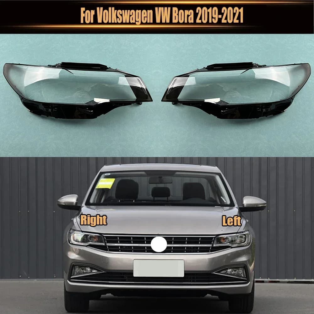 Per Volkswagen VW Bora 2019-2021 Plexiglass Faro Anteriore Paralume Trasparente Lampada Borsette Maschere Faro Copertura Lente