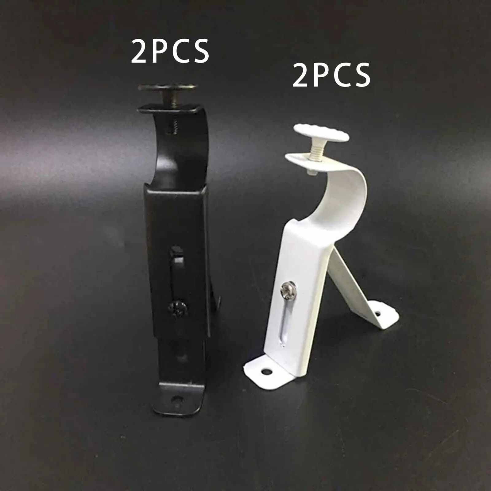 2x staffe per aste per tende appendiabiti per tende supporto universale regolabile per aste per tende da 1 pollice a 1.1 pollici