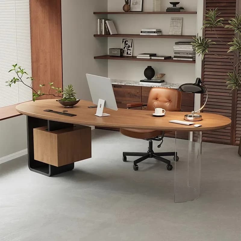 Scrivania da ufficio di design estetico, portaoggetti da scrivania, altezza in legno, organizer per scrivania, cassetti, mobili moderni Mesa De Escritorio