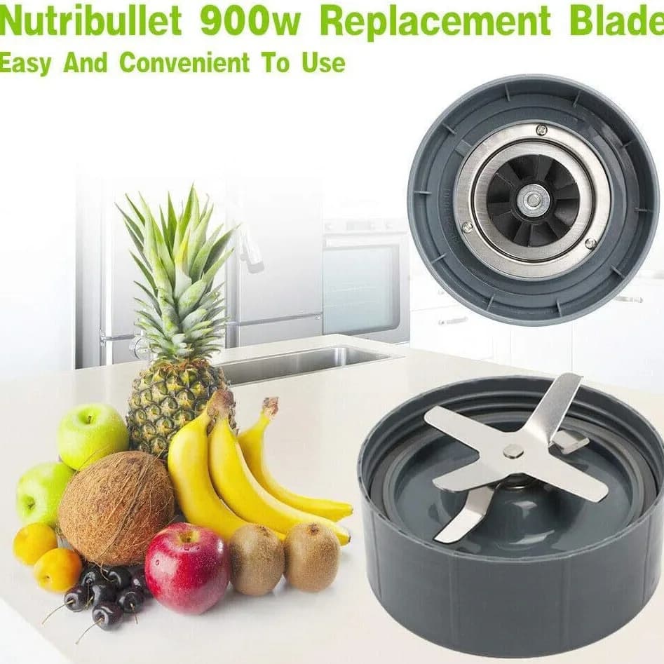 Set di 8 Accessori per Frullatore Nutrit 600W 900W: Lama di Ricambio, Ruota Trasparente, Anello di Tenuta, Cuscinetto Antiurto