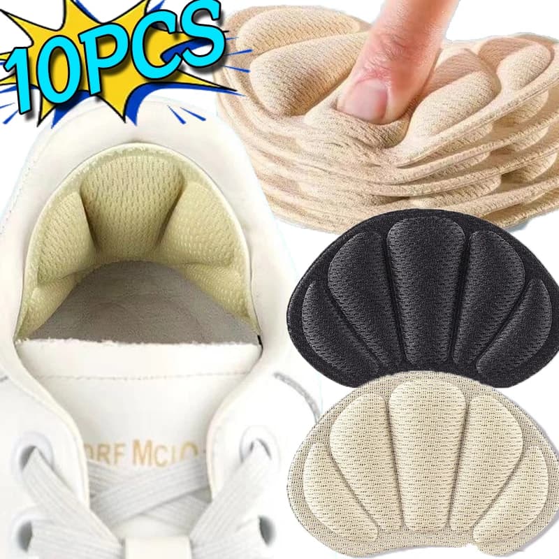 10PCS Anti-usura Solette per tallone Patch Anti-Dolore Cuscini Cura del piede Scarpe in spugna traspirante regolabile Protezione adesiva per tallone