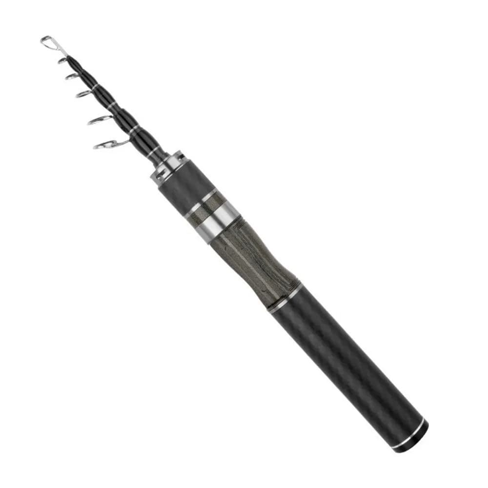 1.5m-1.8m Length Telescopic Fishing Rod Titanium Alloy Travel Design Casting Rod Glass Fibre Ultra Short Fishing Rod Reel Set