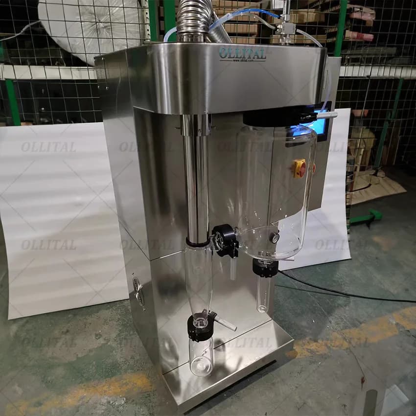 Ollital 2L/H All-Glass Vacuum Spray Dryer Lab Drying Equipment for Milk Coffee & Whey Protein Powder