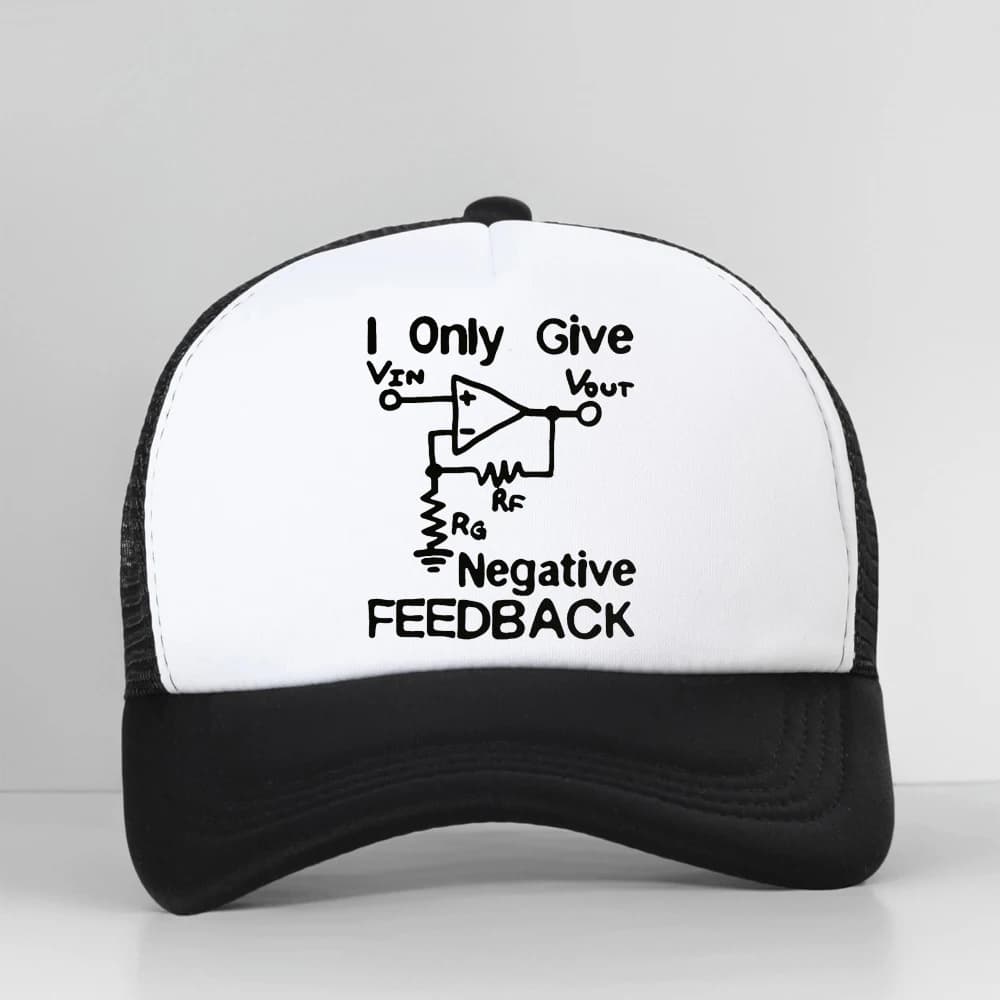 I Give Negative Feedback Engineer Print Breathable Baseball Cap Men Golf Cap Summer Hat fashion casual women mesh sun hats