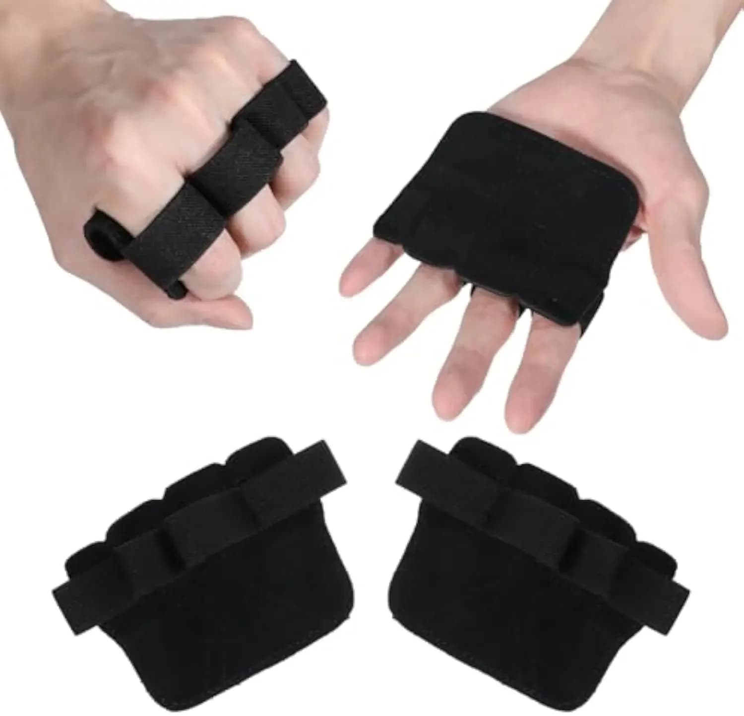 Bovine Leather Gym Gloves Weight Lifting Grips Weight Lift Gloves Gym Gloves for training with half-slip fingers
