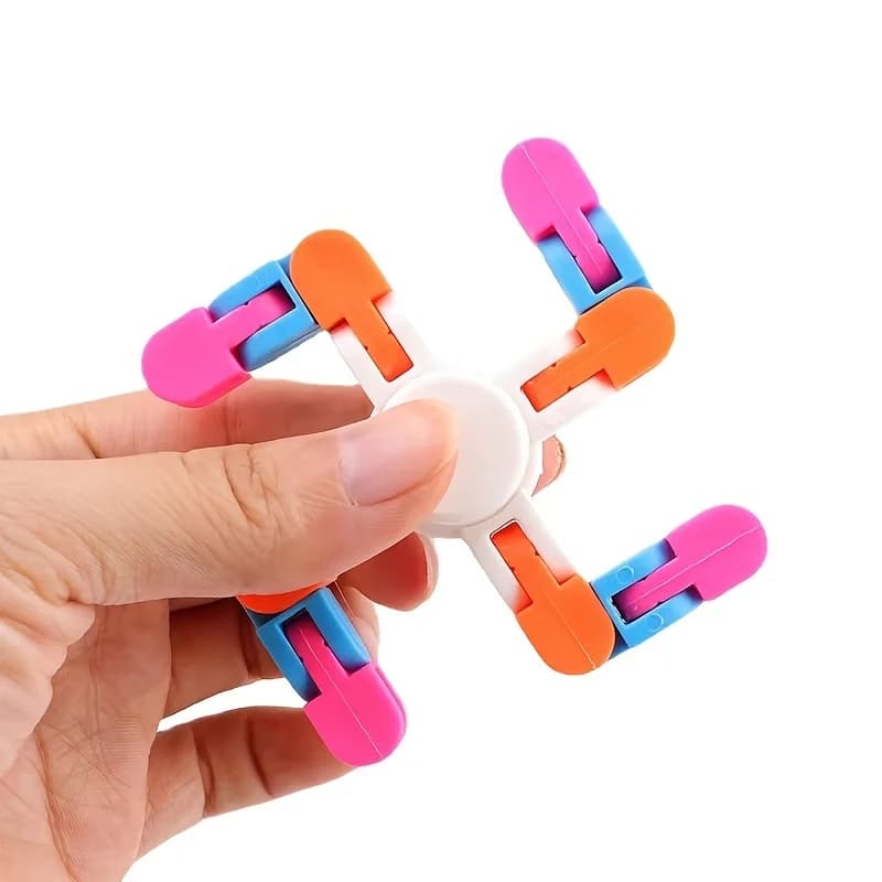 1 pz varietà punta delle dita giroscopio catena giroscopio giochi genitore-figlio catena di bicicletta a quattro collegamenti giocattolo di decompressione superiore Fidget Spinner giocattolo da scrivania