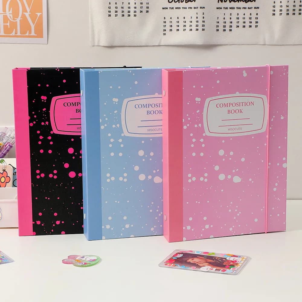 Skyscaponic nuovo arrivo A5 Ring Notebook Jounral Cover INS Bandage photobars Binder Collect Book Photo Cards Organzier Stationery