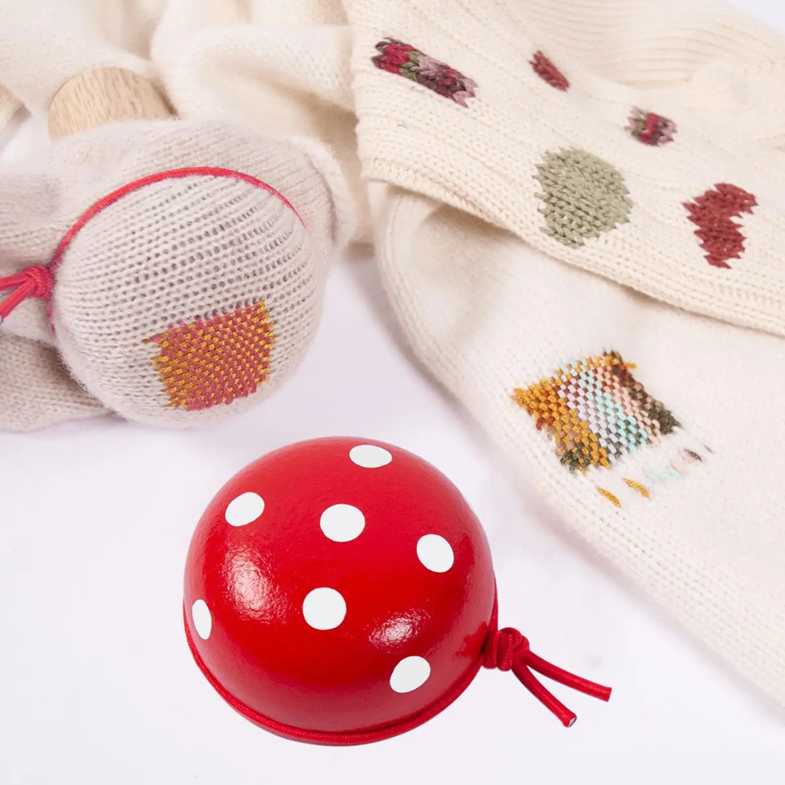 Kit per ceratura di calze, cappelli, pantaloni, maglioni e sciarpe, con strumenti in legno e tessuto per riparazioni di cucito e ceratura manuale