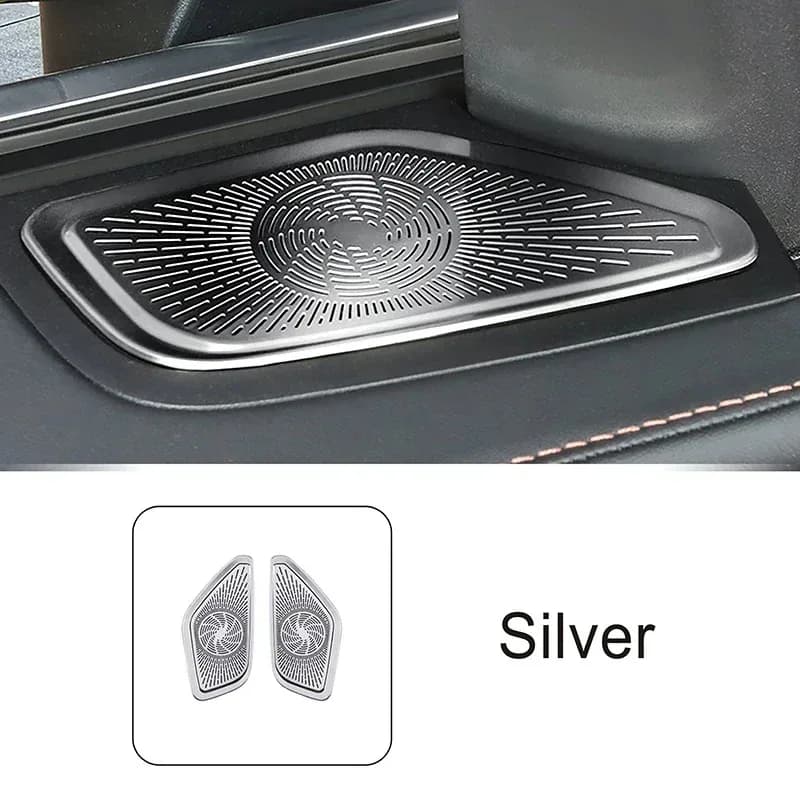 Per Mercedes Benz GLC X254 23-25 Porta Altoparlante Pannello Tweeter Griglia di Copertura In Acciaio Inox Adesivo Interni Accessori Auto Decalcomanie