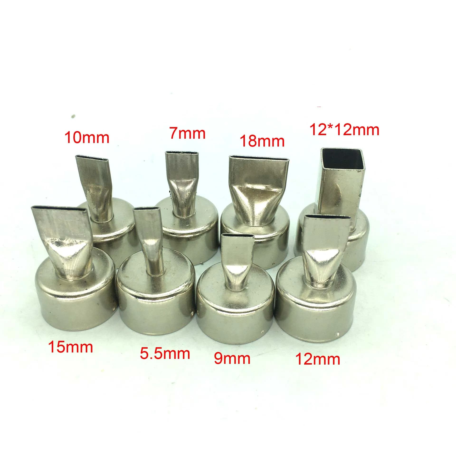 Ugello per pistola ad aria calda universale serie 858 18PCS 22mm per stazione di saldatura 858 858D 8586 ugelli di saldatura