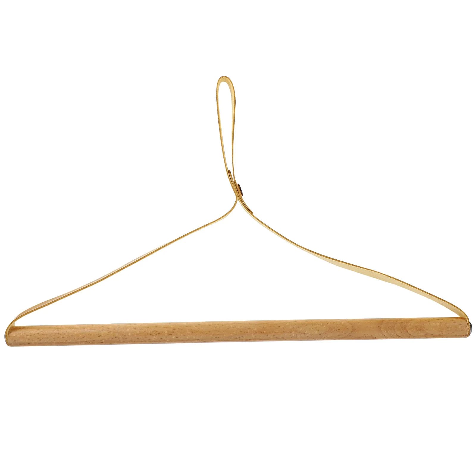 Robust and multipurpose beech wood hanger for hanging and drying clothes, ideal for cabinets and camping