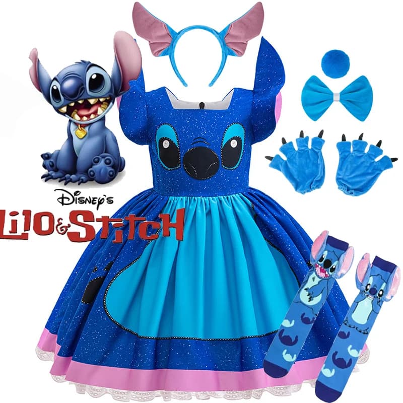 Abito da principessa per bambina, punto cartone animato, film Disney, gioco di ruolo, costume, spettacolo teatrale, carnevale di Halloween, bambini