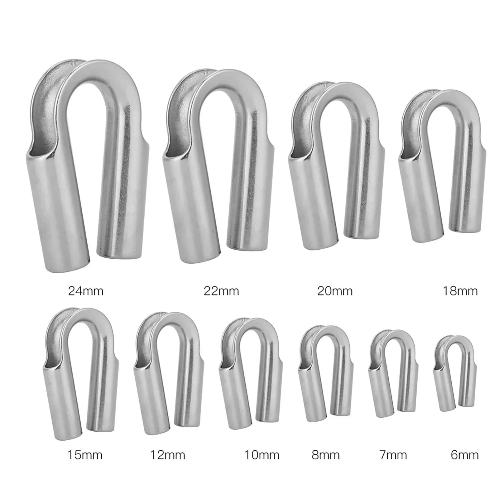 304 Stainless Steel Tube Thimble For Winch Rope Boating Accessories Stainless Steel Tube Thimble