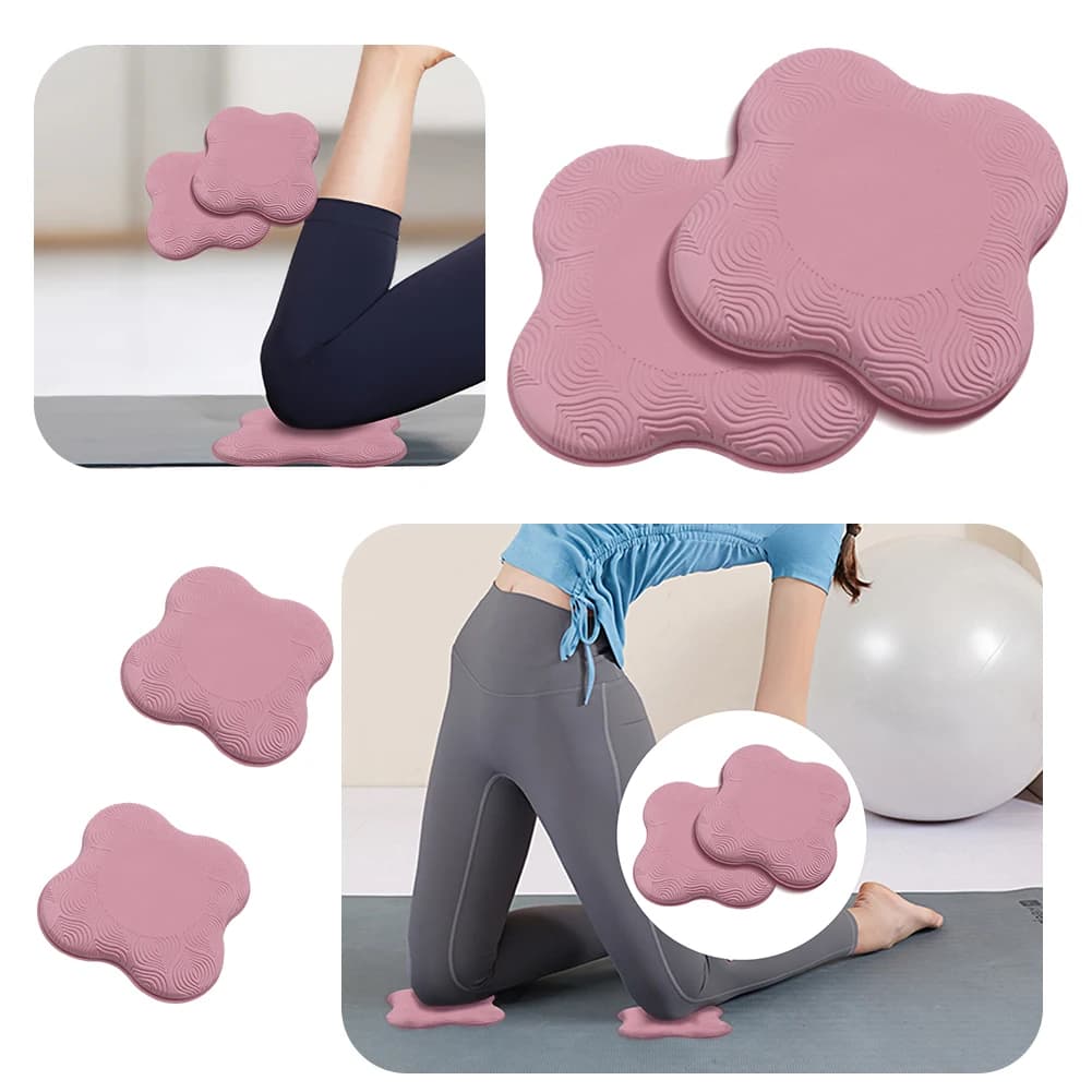 Set di 2 Cuscinetti per Ginocchia e Gomiti, Supporto Protettivo per Yoga e Pilates