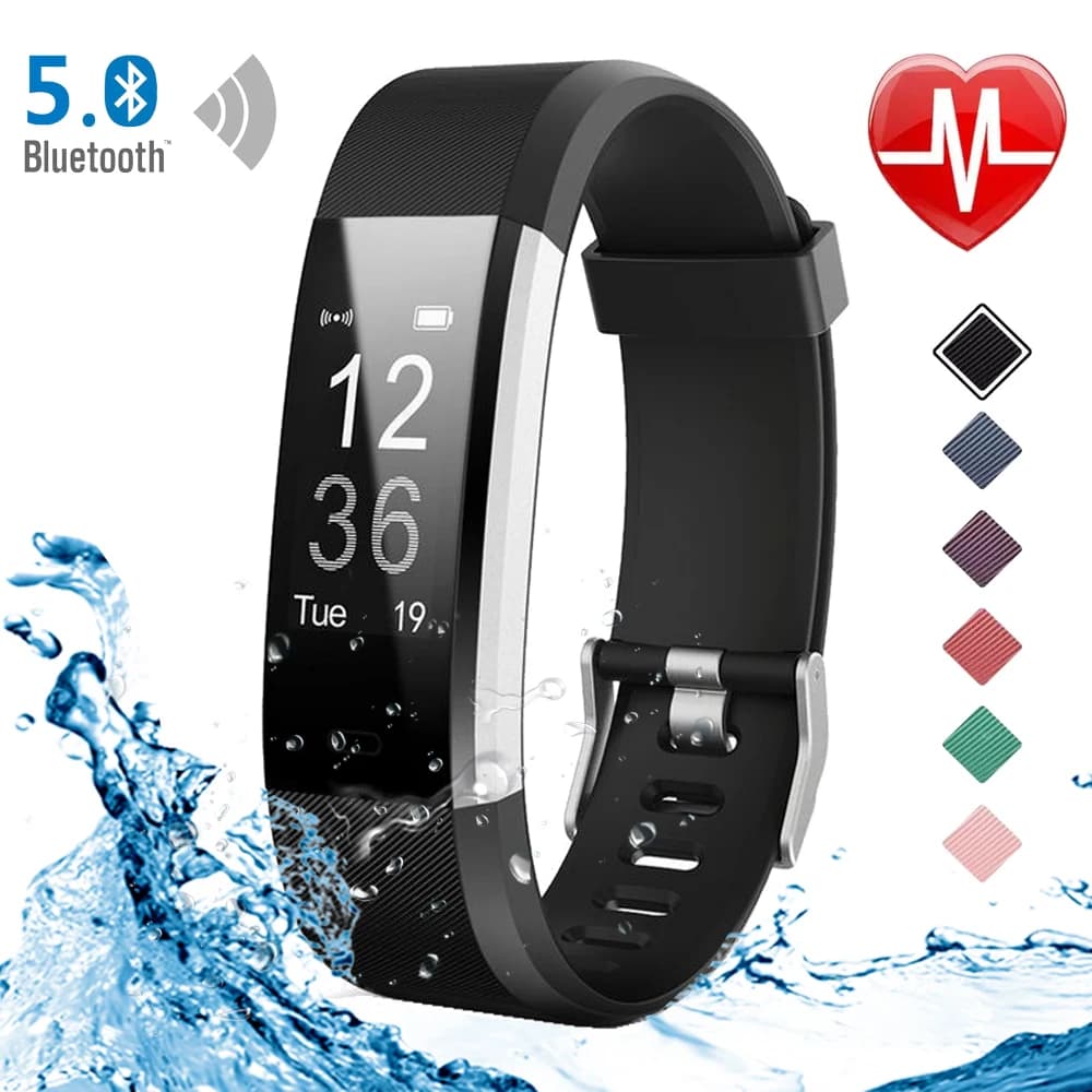 Nuovo schermo a colori 115plus Smart W, sportivo impermeabile, conteggio dei passi, cintura sincrona Bluetooth, frequenza cardiaca e pressione sanguigna