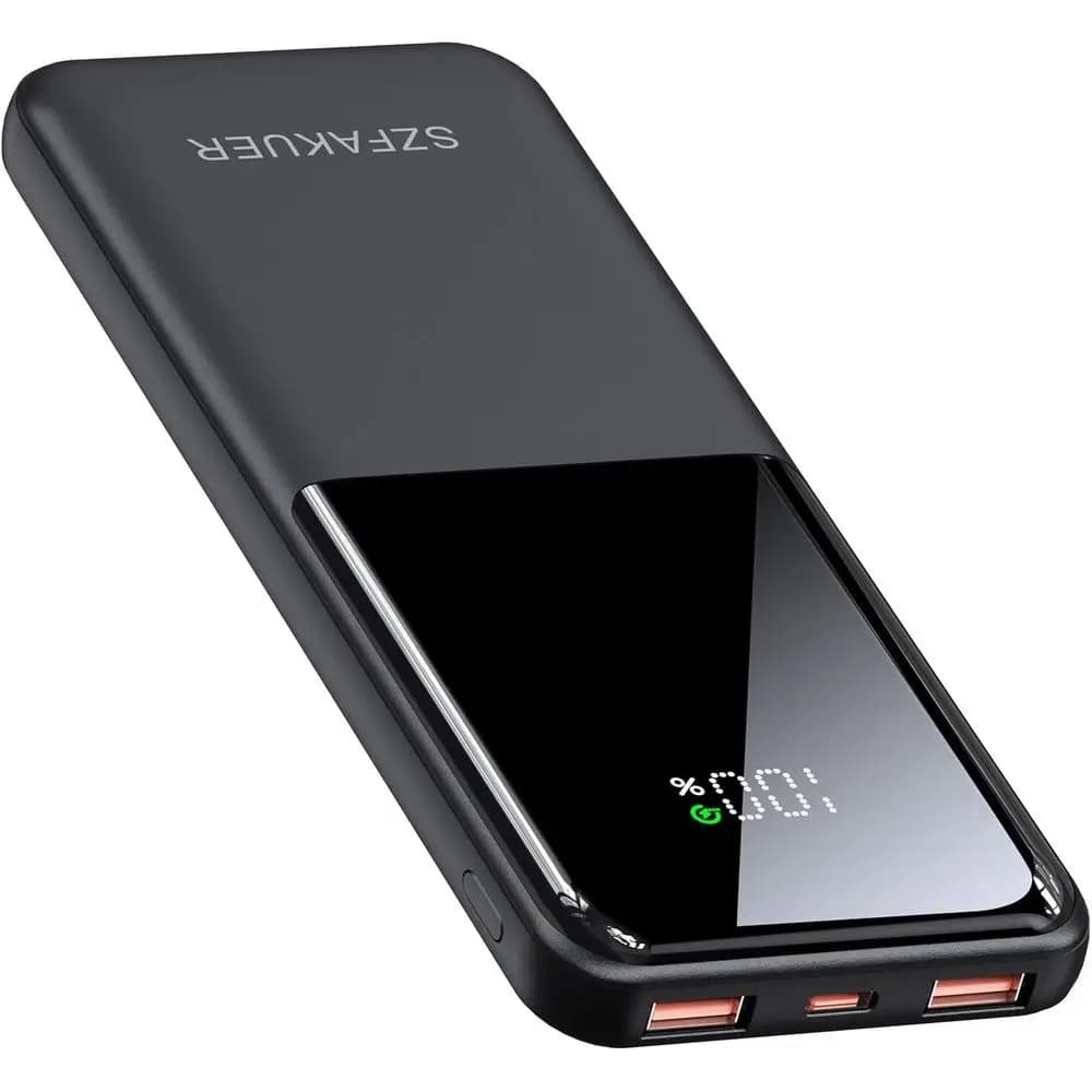 Power Bank USB-C Sottile da 10000mAh, Ricarica Rapida 22.5W, Compatibile con iPhone 17/16/15/14/13/12 Pro, iPad, AirPods, Tablet Android