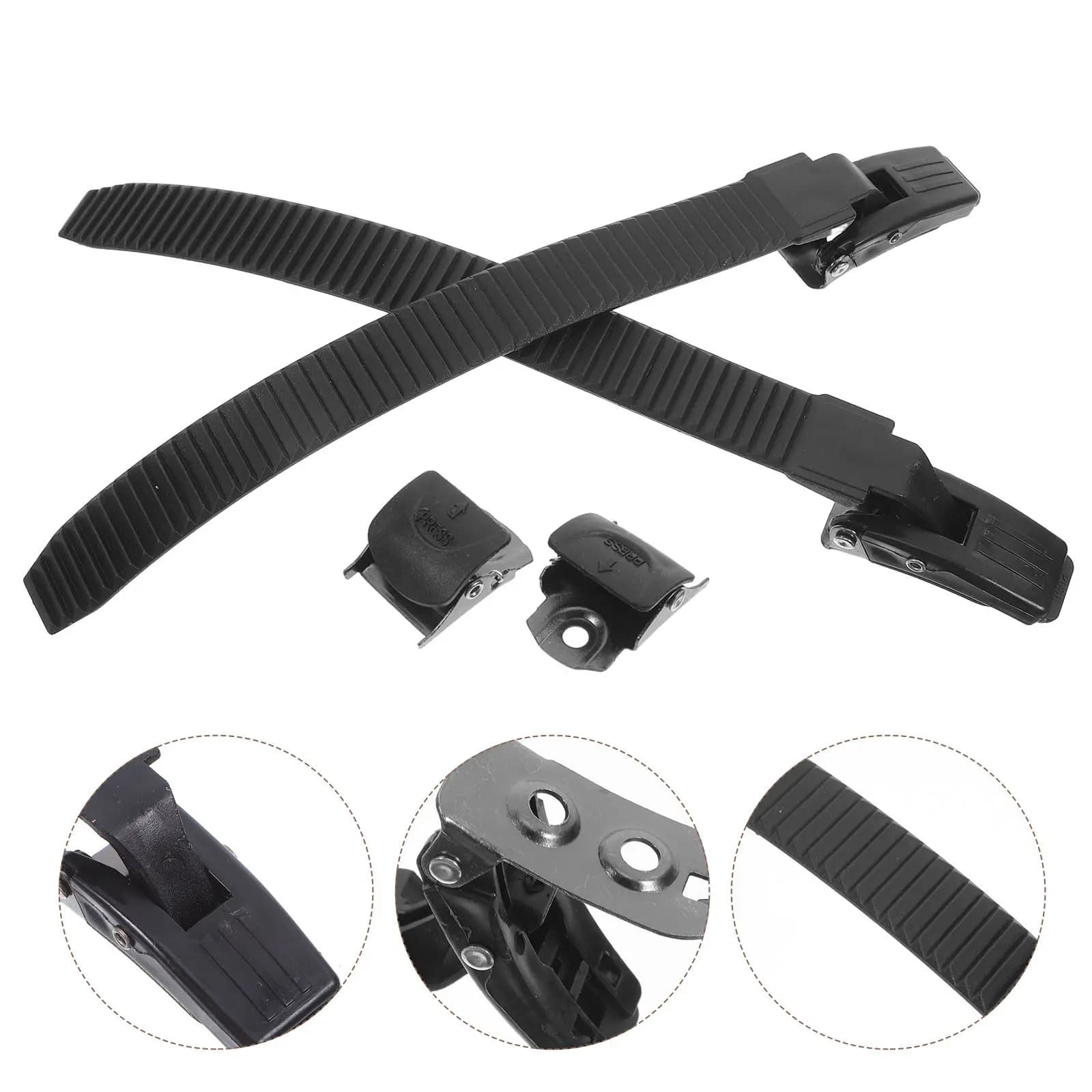 2 set di cinturini con fibbia per pattini a rotelle, fissaggio sicuro, fibbie sostituibili, vestibilità comoda per accessori per pattinaggio su ghiaccio