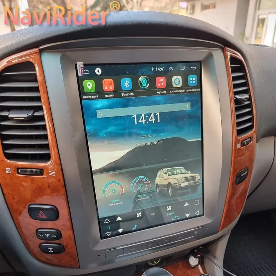 Autoradio Multimedia Radio Carplay Stereo Android 15 Schermo di Navigazione Per Toyota Land Cruiser 100 LC100 Per Lexus LX470 GPS