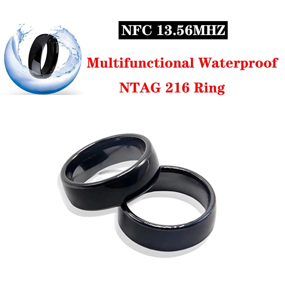 RFID Ntag 216 Anello multifunzionale Smart Chip Tag riscrivibile NFC 13,56 mhz Badge disponibile Biglietto da visita Amiibo Token Iso14443