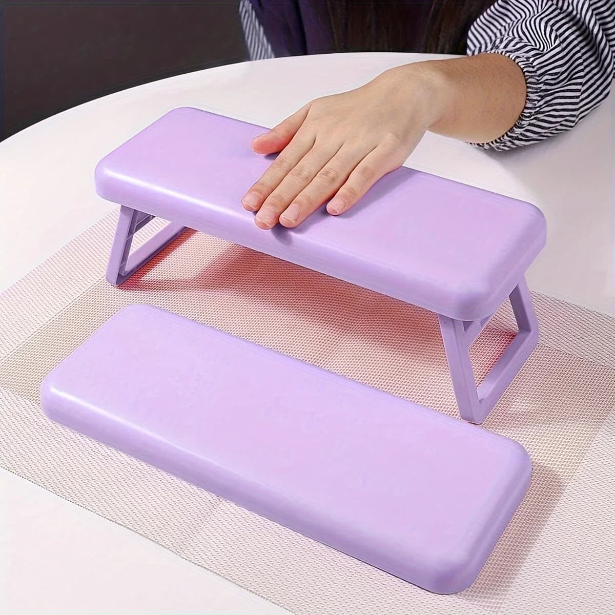 Cuscino per le mani pieghevole per nail art, 1 supporto per le mani per unghie, protezione per il polso, cuscino per le mani dedicato, lampada per unghie, tavolo per unghie, forniture per unghie