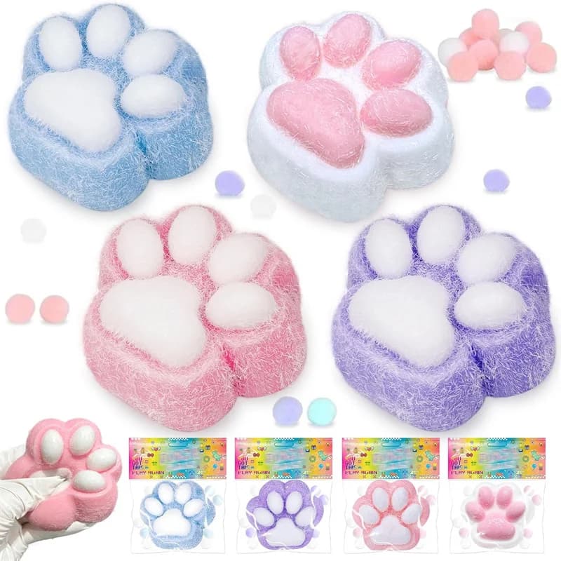 Taba Squishy Zampa di gatto Carino Fufu Squishy Sollievo dallo stress Divertenti giocattoli Fidget Novità Cose per bambini Adulti Bomboniera Regalo