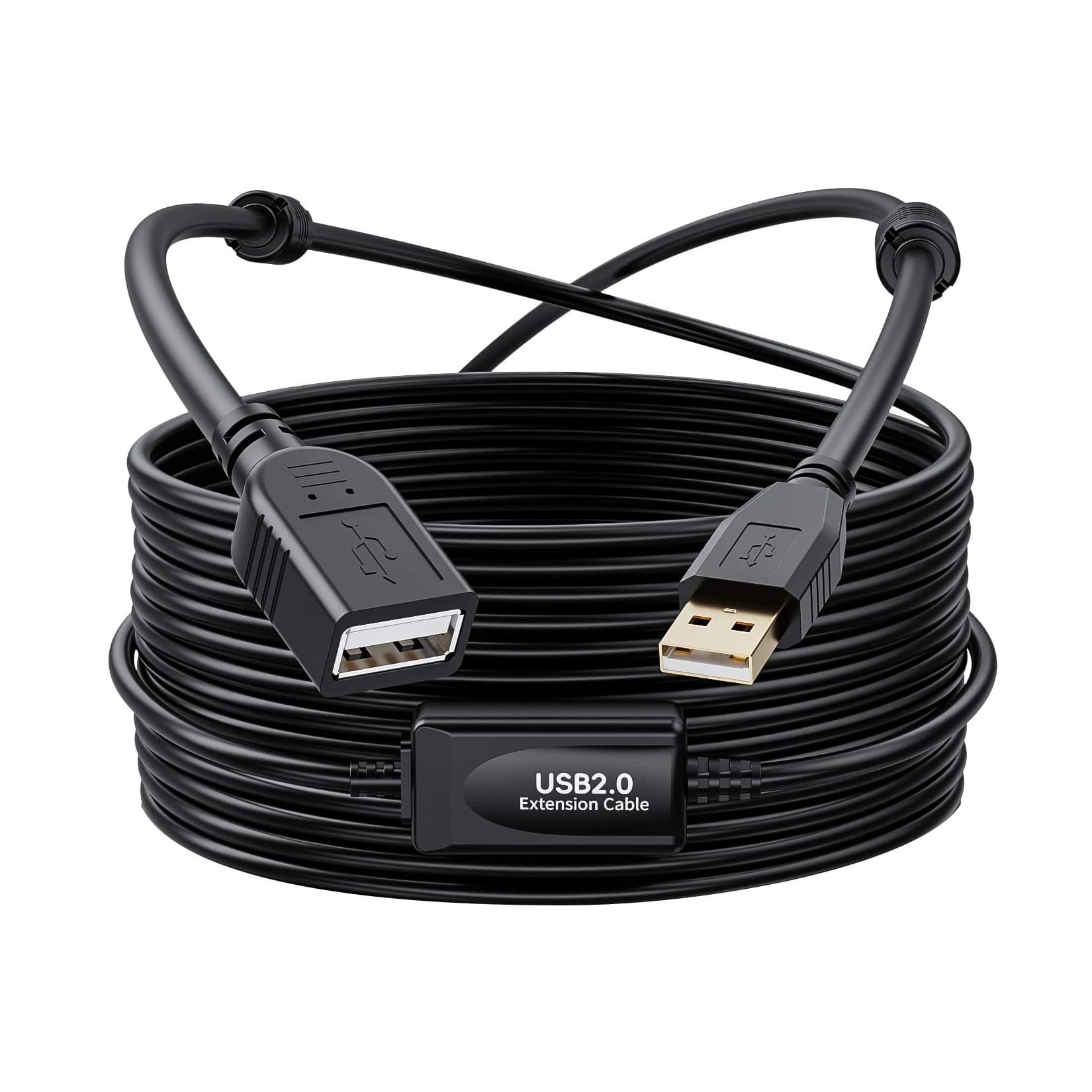 USB 2.0 active extension cable from 10 m with booster USB 2.0 extension cable active from 10 m USB 2.0 Extendr A male to female with booster