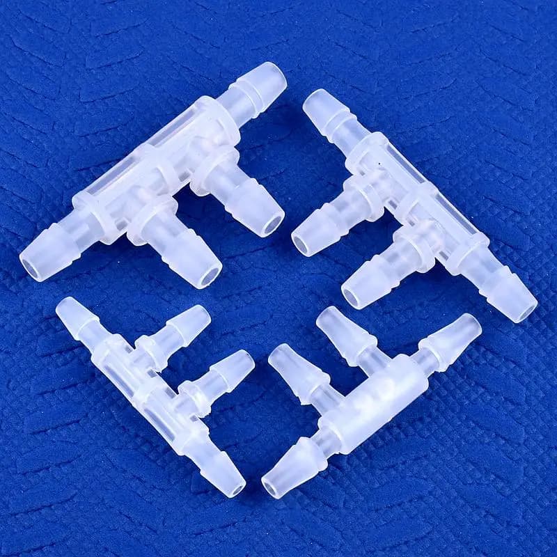 5 ~ 200 Pz 2.4 ~ 11.1mm PP Uguale Dia Lato 4 Vie Connettori Acquario Serbatoio Pompa di Aria Tubo Comune Sistema di Irrigazione Tubo Pagoda Giunti