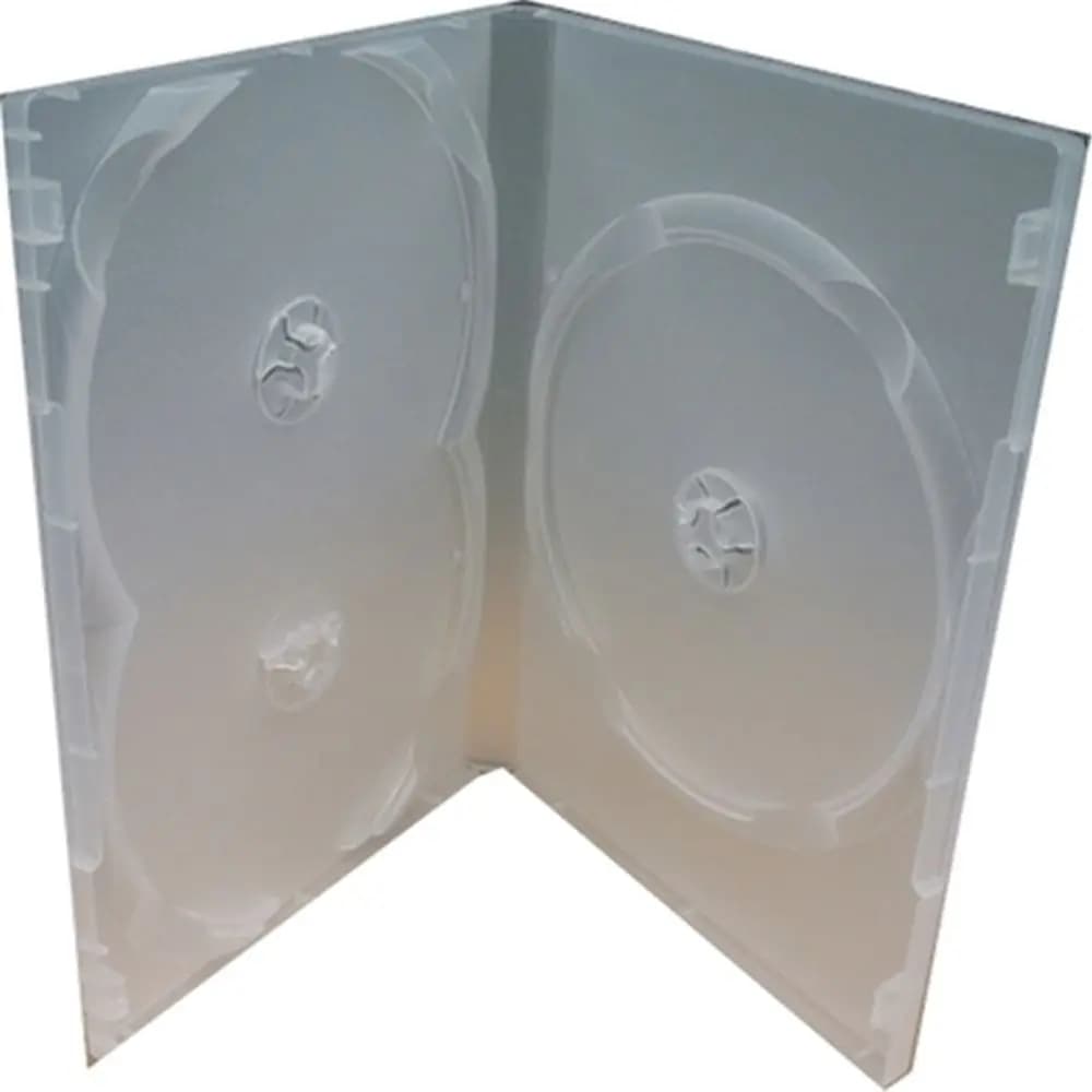Plastic Full Wrap for 3 Disc Clear Storage CD Bags DVD Case Movie Box Disc Holders