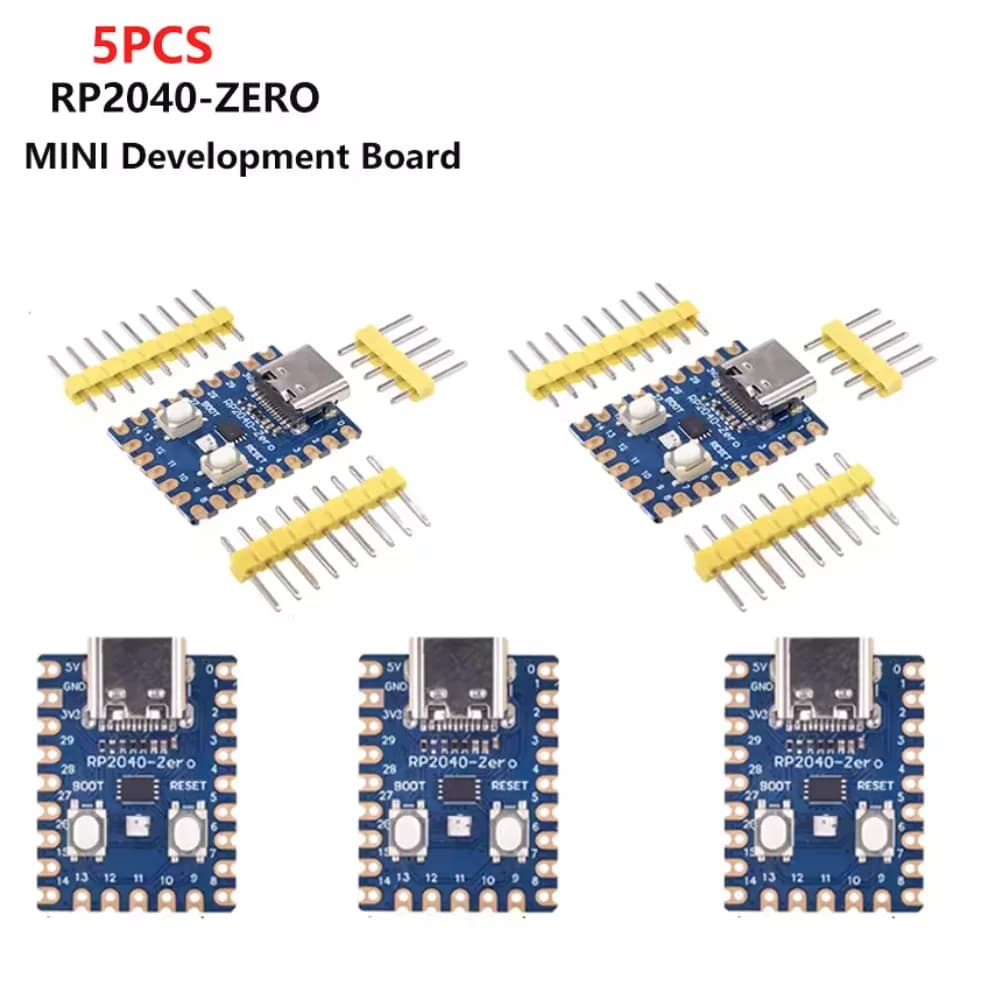 5 pcs RP2040-Zero RP2040 for Raspberry Pi Microcontroller PICO Dual-core Cortex M0 + Processor