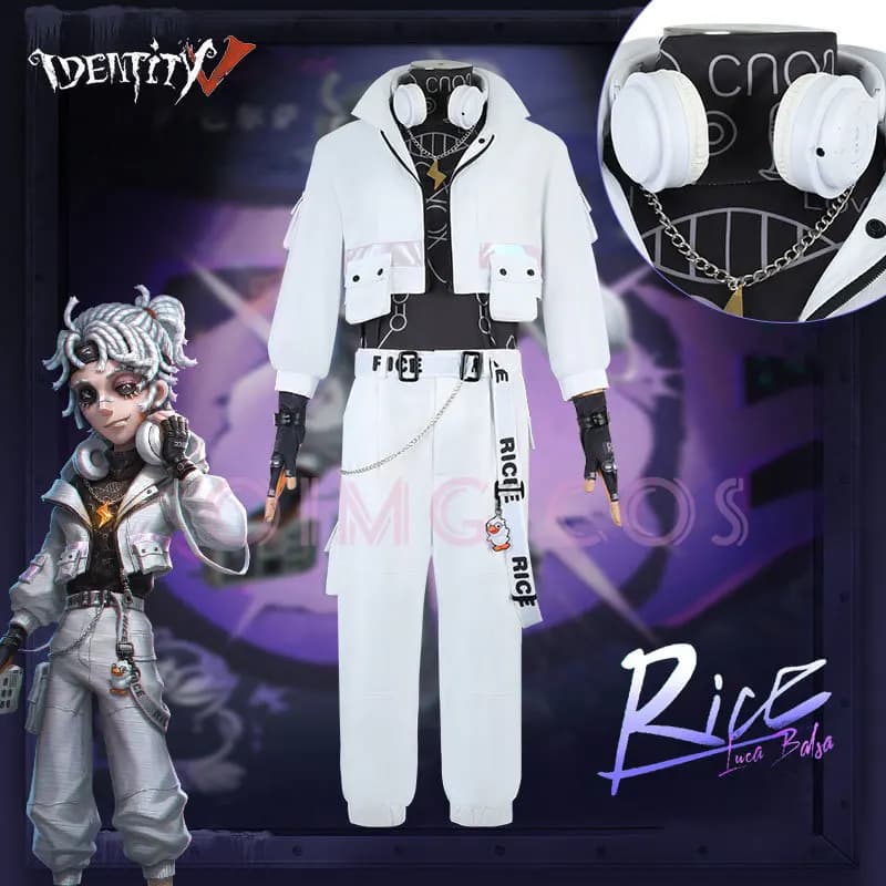 Identity 5 Luca Balsa Cosplay Prisoner Costume Uniform Wig Anime Halloween High-quality Women for Costumes Game