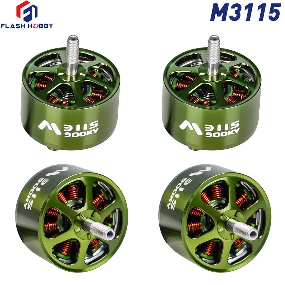 4 pz FLASHHOBBY Mars M3115 Motore Brushless 900KV 3-6S LiPo per FPV Freestyle A Lungo Raggio Parti FAI DA TE