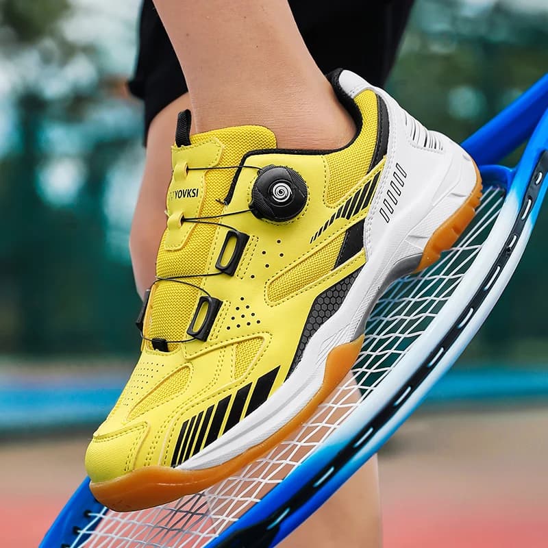 Badminton shoes with fast fast lacing for men and women Training shoes Anti-slip sports Sneakers