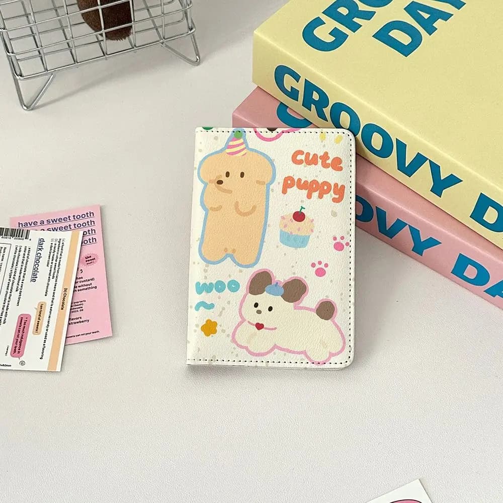 Nuovo porta passaporto in pelle PU borsa per passaporto ultrasottile multifunzione accessori da viaggio portatili per cartoni animati