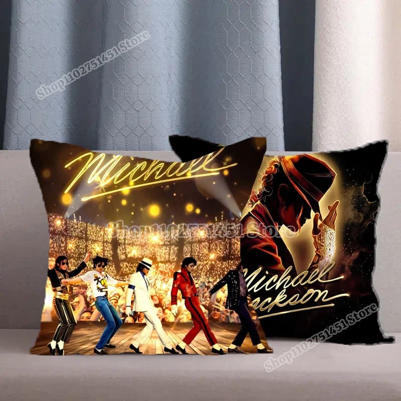 Michael Jackson MJ Pillowcase for Bedroom Living Room Decor Sofa Car Seat Ornaments Superstar King of Pop Cushion Cover Gifts