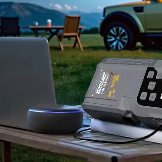 Avviatore d'Emergenza per Auto con Power Bank, Dispositivo di Avviamento Portatile, Pompa d'Aria 150PSI, Modello 2026