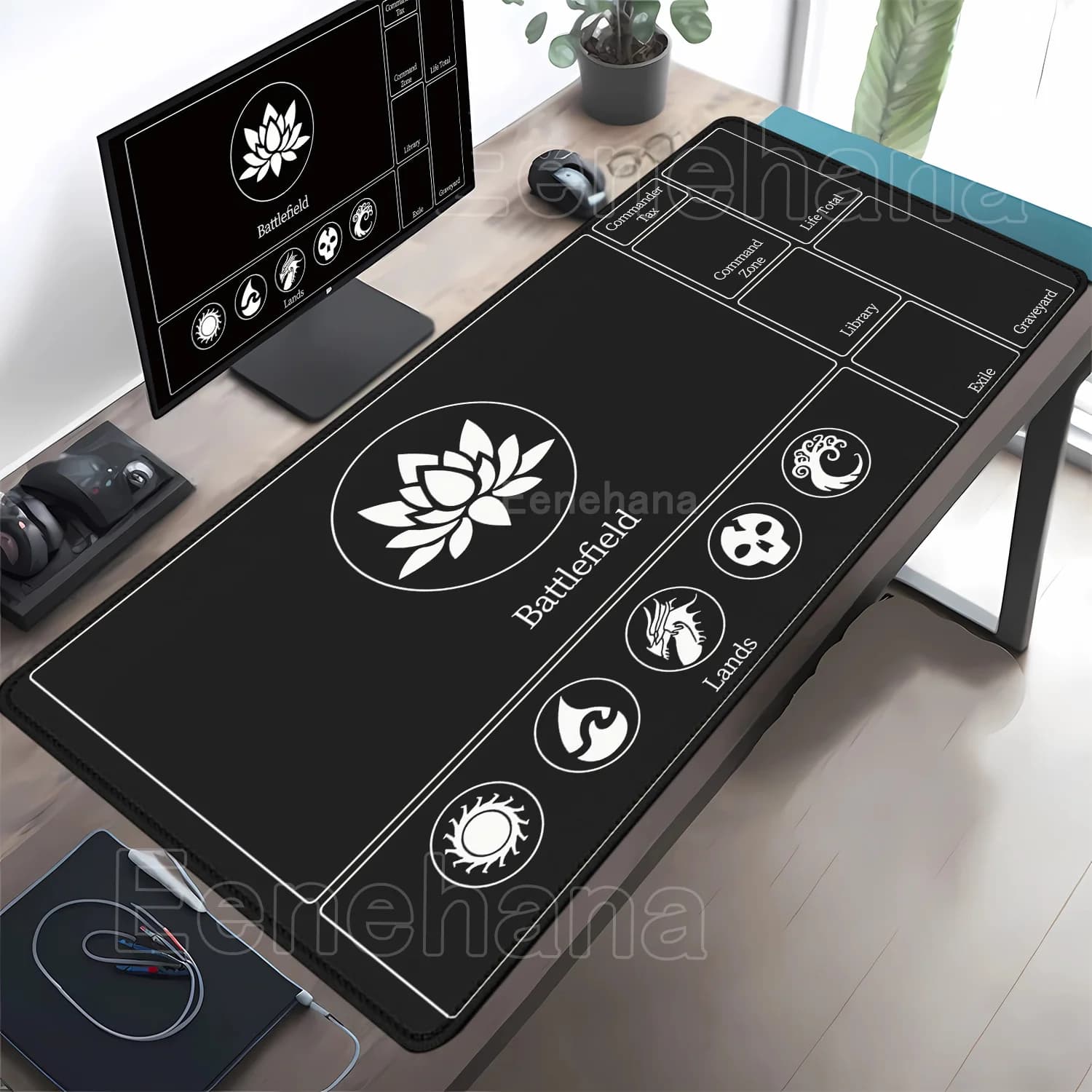 Playmat The Magic Gathering Mousepad MTG Office overlock Tappetino da scrivania Gioco PC Laptop Tappeto carino Accessori per tappeti Tastiera Tappetino per mouse
