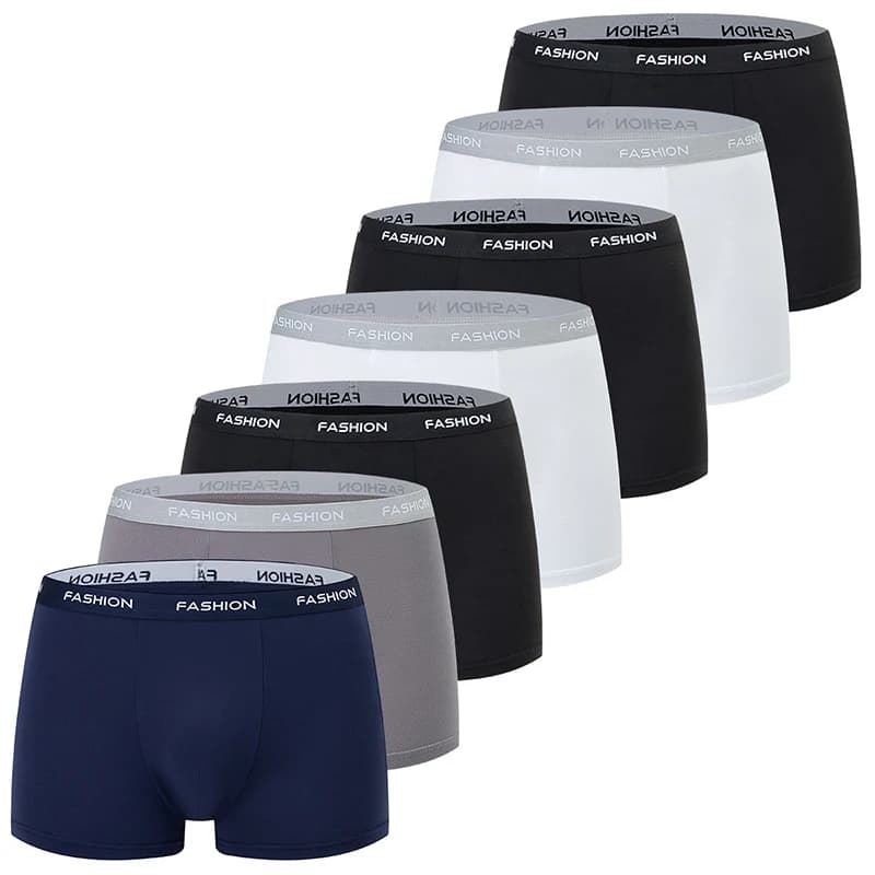 Set of 5/7 pieces of men's boxer, fashionable, casual, comfortable, intimate, strong sizes, cycling sports shorts.
