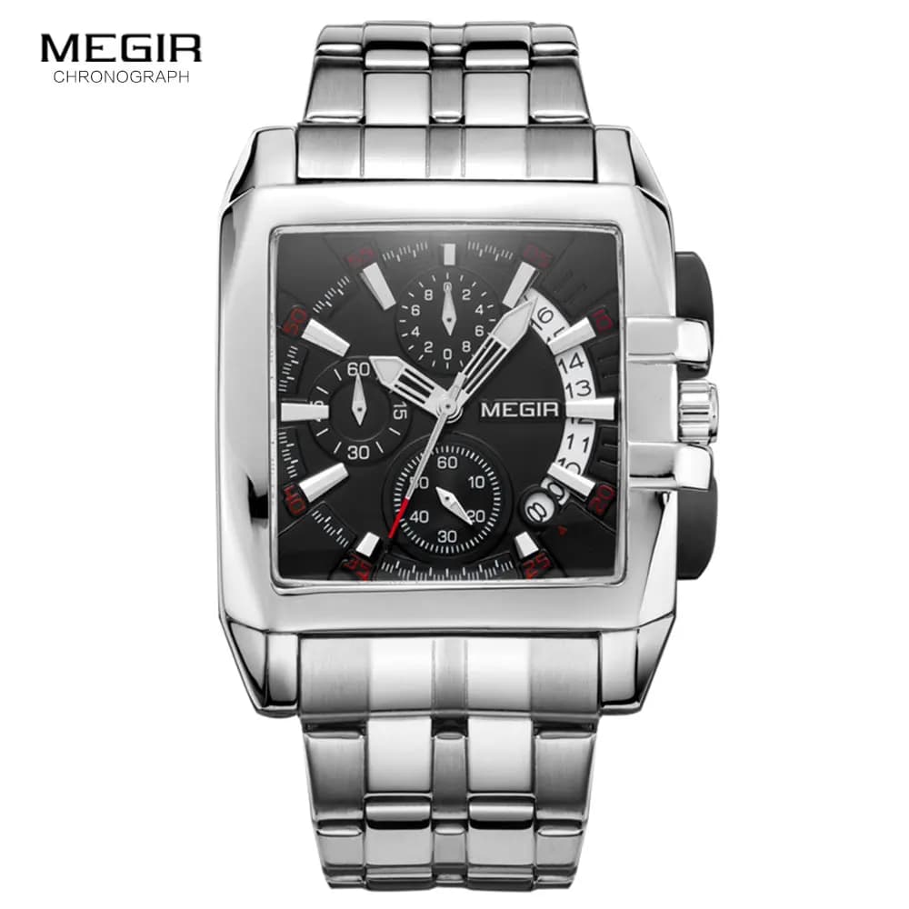 Megir New Business Orologi al quarzo da uomo Cronografo di marca di moda Orologio da polso per uomo Hot Hour per uomo con calendario 2018