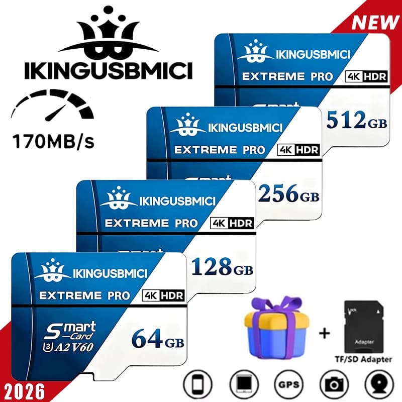 Micro TF Card Memory Card High Speed TF Flash Card 64GB 128GB 256GB 512GB U3 V30 4K Full HD For Nintendo Switch