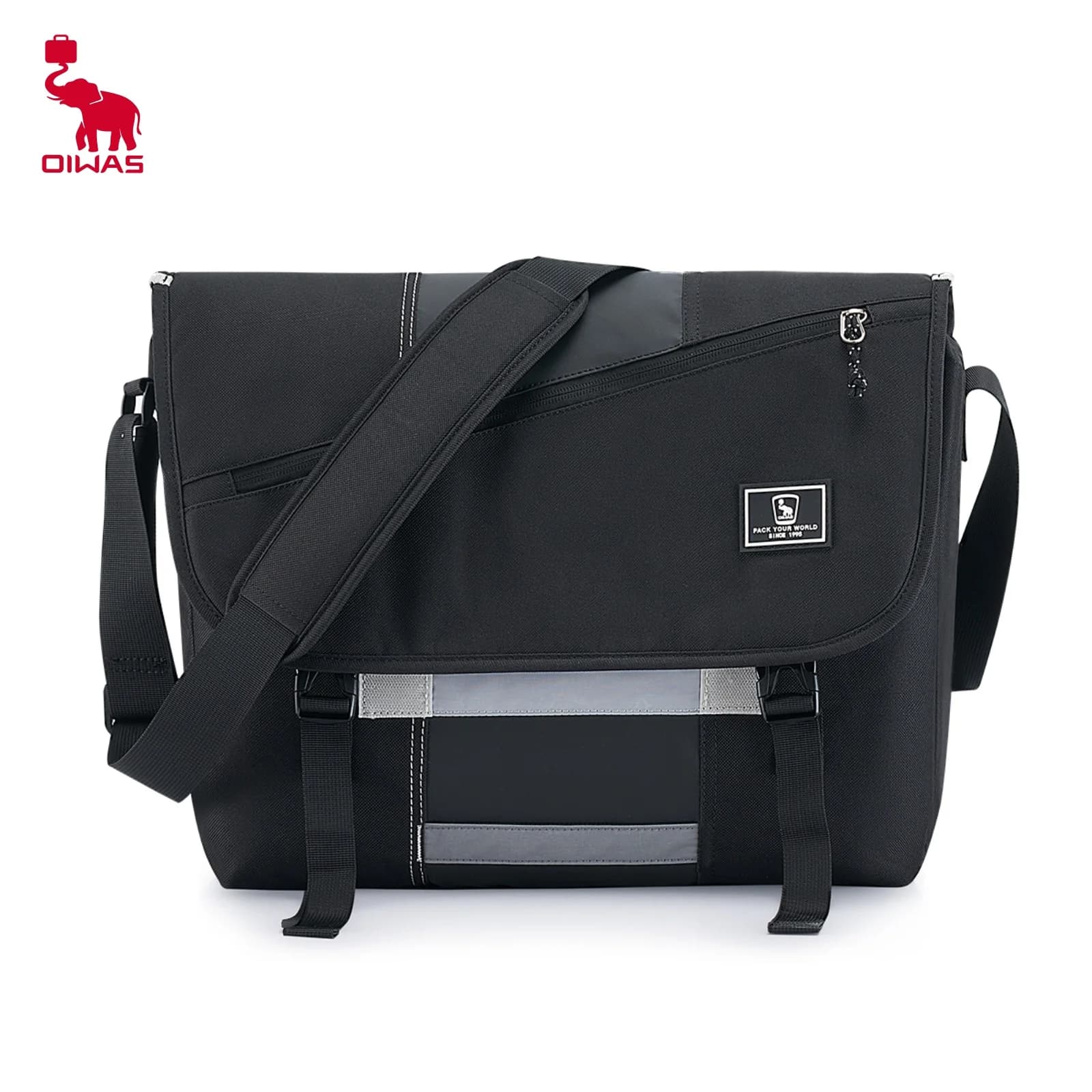 OIWAS Borse a tracolla da uomo per laptop da 17 pollici Borsa a tracolla da viaggio d'affari di moda Valigetta in tela da uomo Borsa a tracolla da uomo