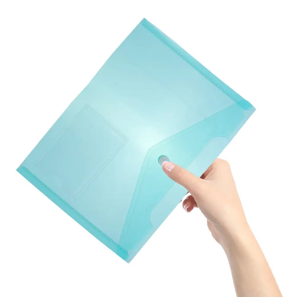Set di 6 Buste Portadocumenti A5 in Plastica, Organizzatore per Documenti da Viaggio e Ufficio