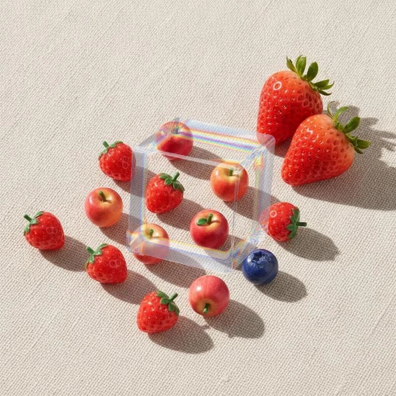 Colorful Fruit Shaped 3D Loose Beads 5Pcs Set for DIY Handmade Bracelet Jewelry Making Craft Gift for DIY Enthusiasts