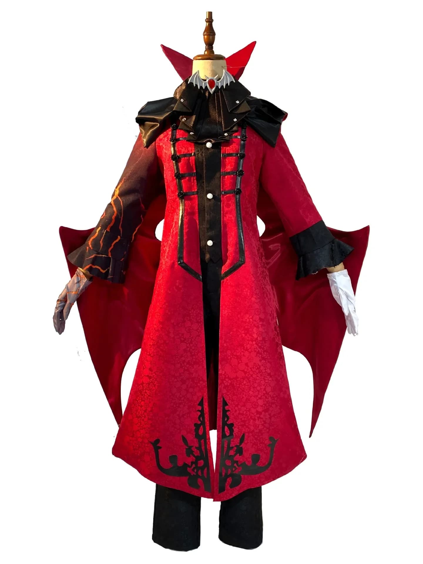 Identity V Photographer Joseph Desaulniers Cosplay Costume – Red Uniform Cape Set with Sword Prop for Halloween Party 2026