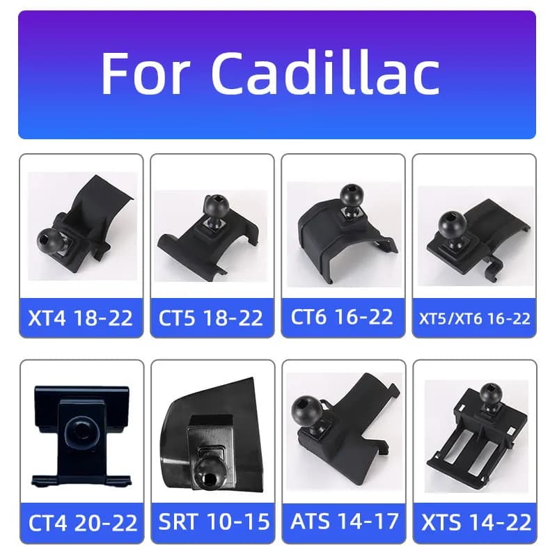 Base per staffa speciale per telefono per auto per Cadillac CT4 CT5 CT6 XT4 XT5 XT6 SRX ATS XTS Supporto fisso dedicato Accessori per prese d'aria