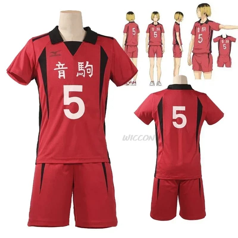 2026 Anime Nekoma School Kenma Kozume Kuroo Tetsuro Cosplay Costume Haikyuu Pallavolo Maglia Squadra Abbigliamento Sportivo Uniforme Parrucca