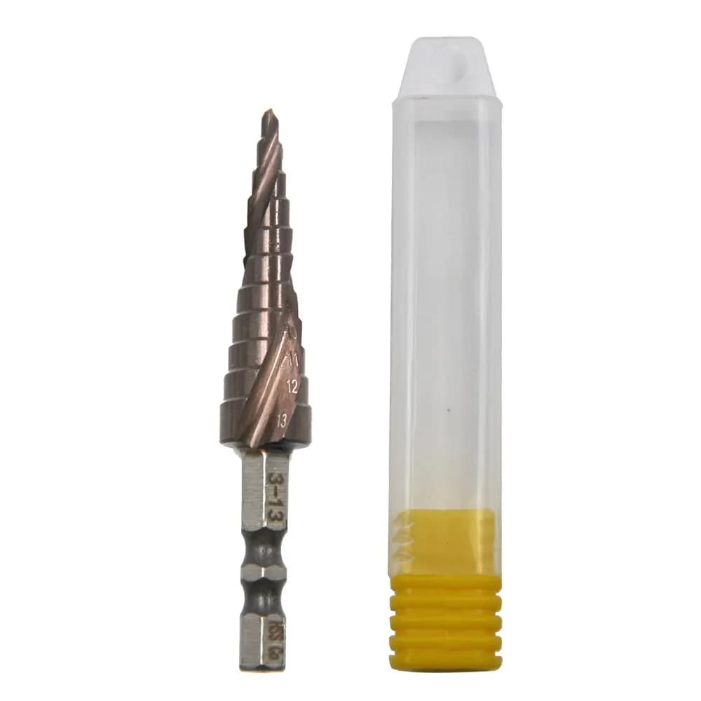 M35 Hexagonal Spiral 3-13mm Cobalt containing step drill Open Stainless Steel Hole Co Pagoda Drill Toe Cutting Tools